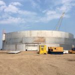 150’ x 39’ Stainless API 650 Tank Construction in Progress