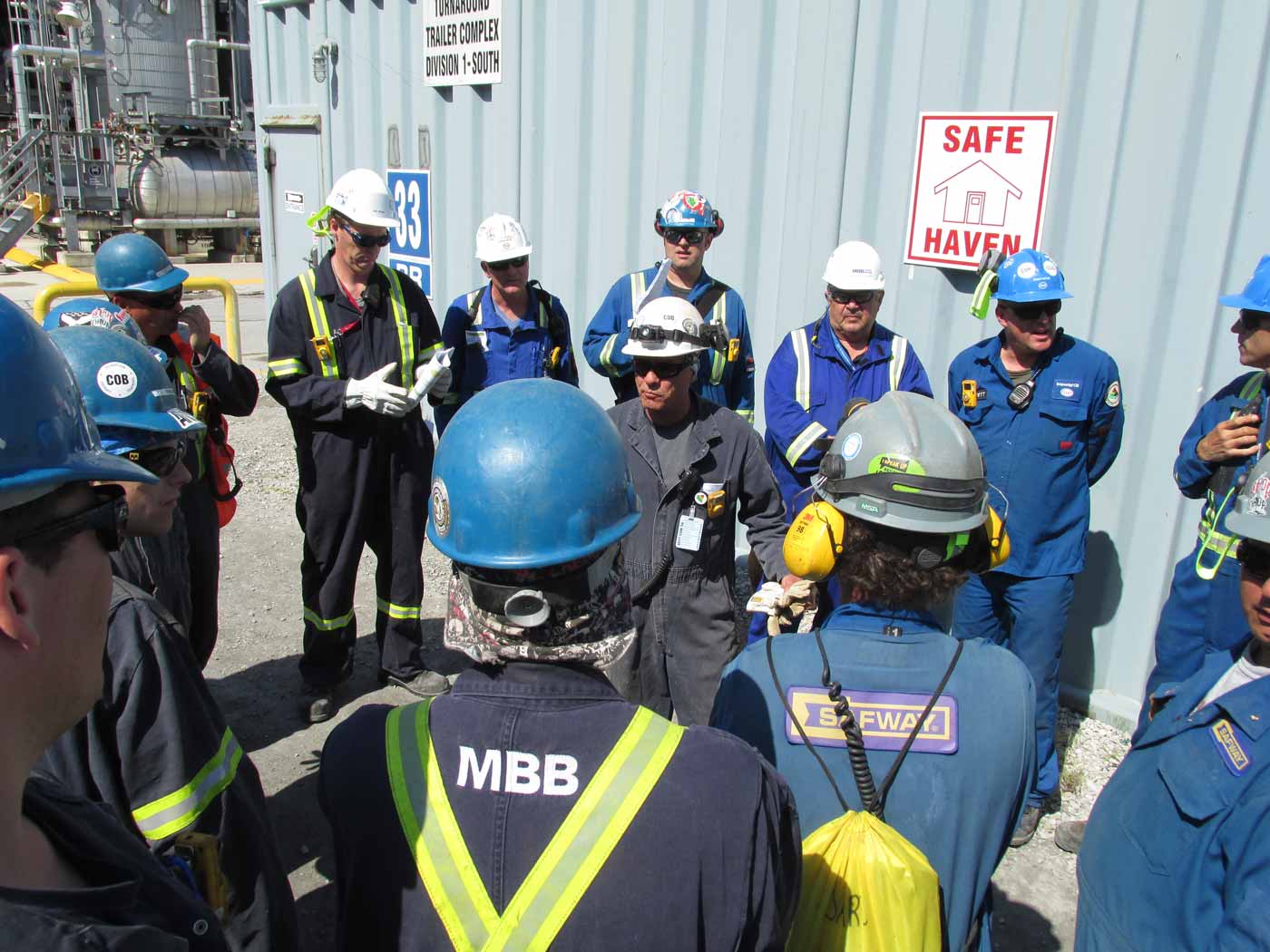 MBB Power Services Safety huddle