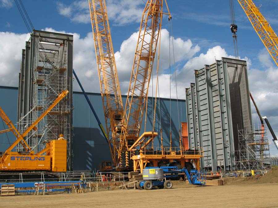 TIW MBB experts in complex installation strategy as shown here where our field crews are constructing HRSG Casing Modules for a large project