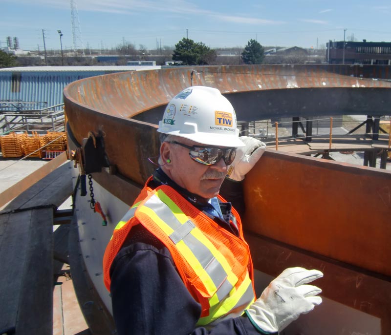 Construction of a 40' Diameter x 96' High Coke Silo at at Refinery