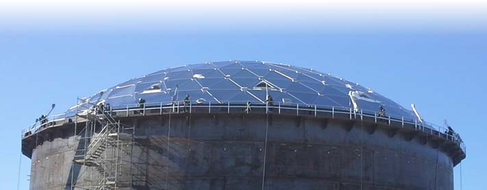 API 650 Tank Geodesic Dome Roof