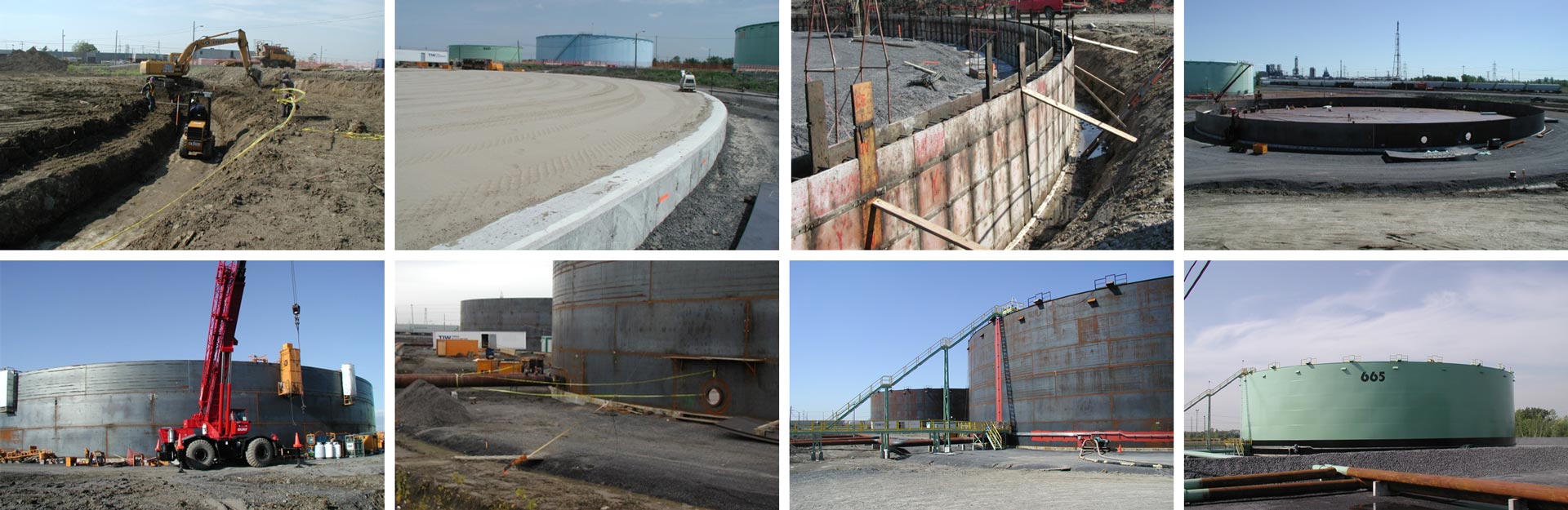 Turnkey Project for Three 220' x 56' High API Tanks