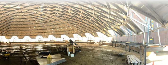 API 650 Tank Geodesic Dome Carbon Steel Internal Floating Roof