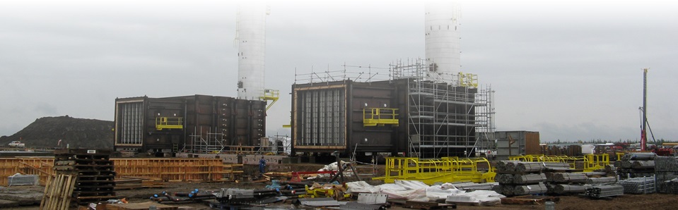 TIW HRSG Services Installing two HRSGs