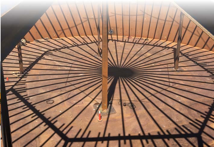 Column Structurally Supported Cone Roof Tank